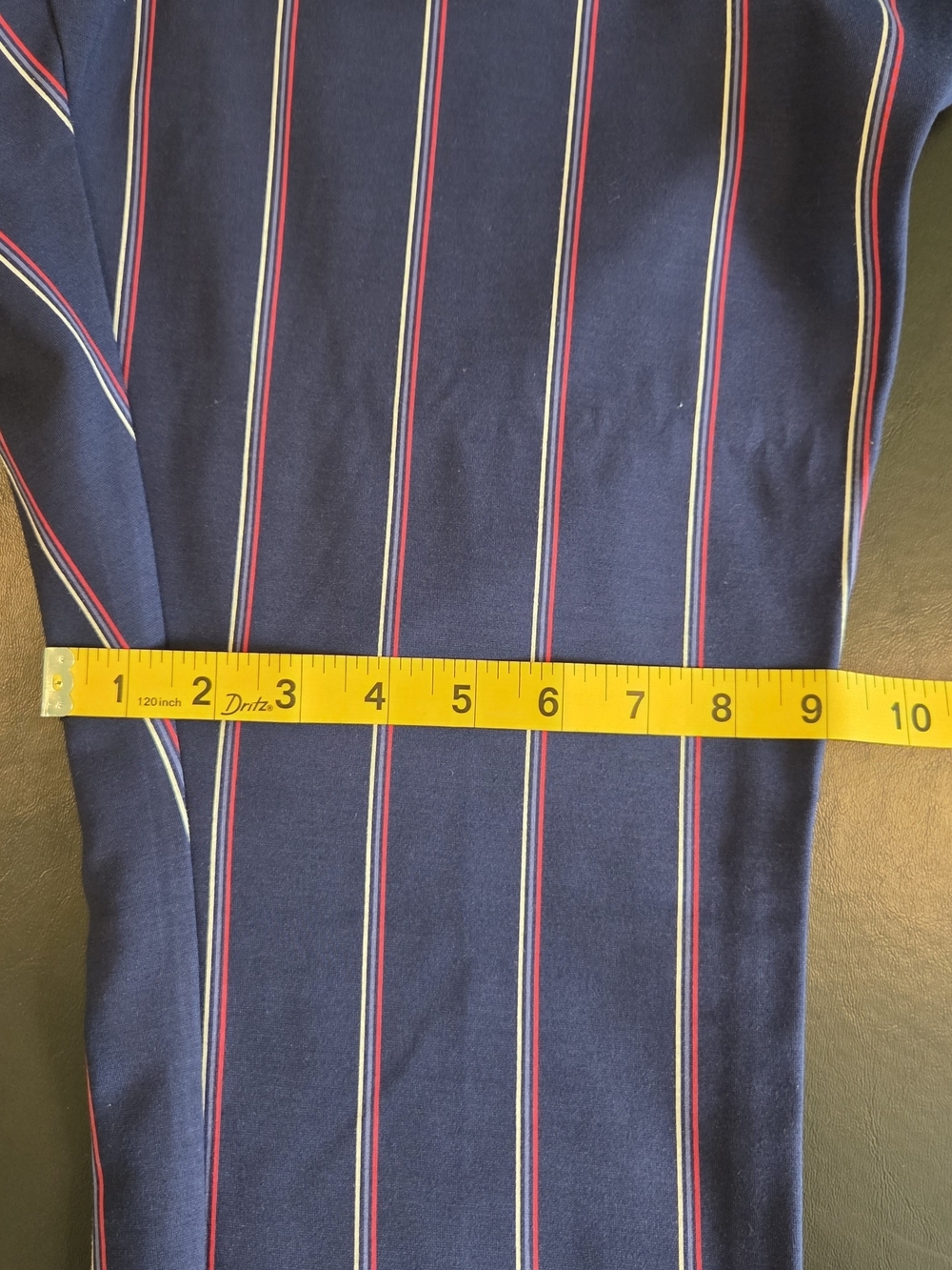 Old Navy Stevie Straight Ankle Pants Plus 2X Navy Blue Pinstripe Pull-On Stretch - Picture 11 of 12